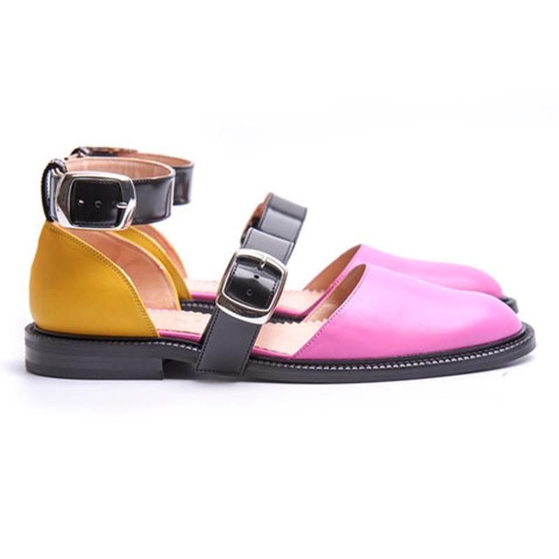 2019 New Fashion Trends Outfits Low Heel Shallow Buckle Sandals - GetComfyShoes