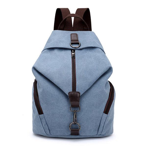 Casual Canvas Women Backpack Travel BackBag Large Capacity School Bag - Getcomfyshoes