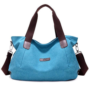 Women Canvas Large Capacity Shoulder Bags Handbags Casual Crossbody Bags For Travel - Getcomfyshoes