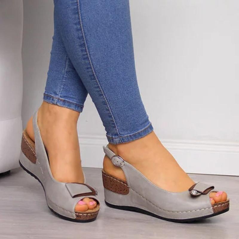 Women's Casual Wedge Heel Peep Toe Sandals