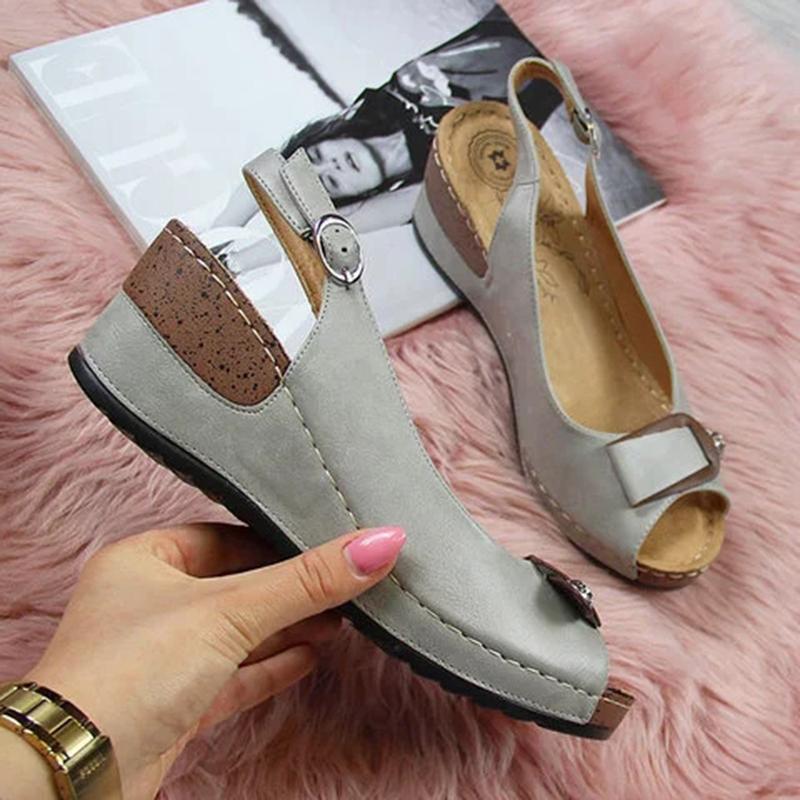 Women's Casual Wedge Heel Peep Toe Sandals