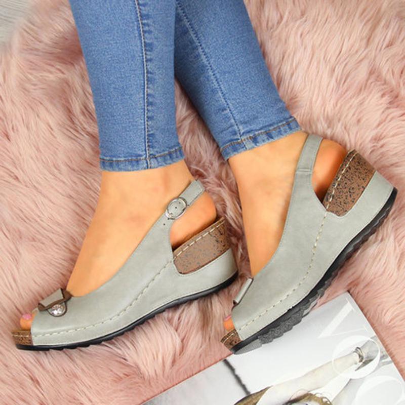 Women's Casual Wedge Heel Peep Toe Sandals