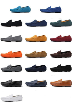 Men's penny loafers soft casual driving shoes daily slip on flats