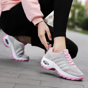 Women's air cushion mesh sneakers running shoes outdoor casual walking shoes