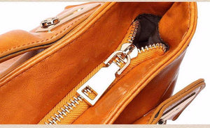 Women Oil Wax Leather Designer Handbags High Quality Shoulder Bags Ladies Handbags Fashion brand PU leather women bags WLHB1398 - Getcomfyshoes