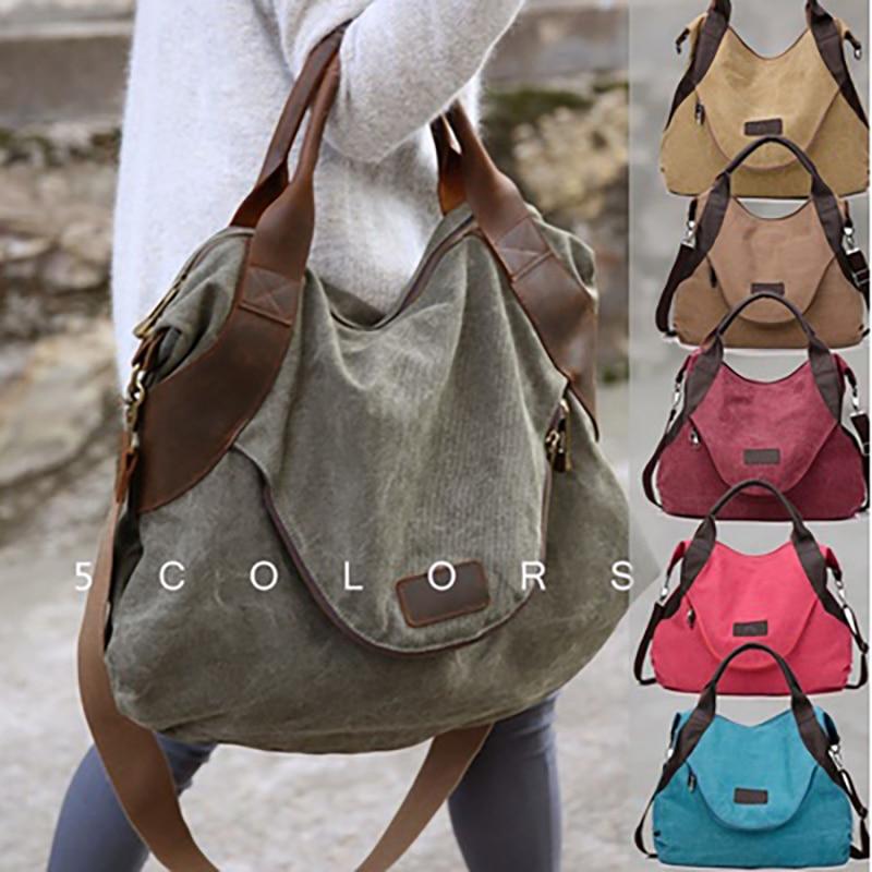 2020 Large Casual Canvas Tote Handbag Women Shoulder Bags - Getcomfyshoes