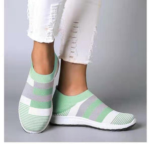 Women's knitting sock sneakers casual breathable slip on sneakers for summer
