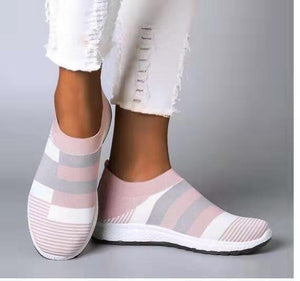 Women's knitting sock sneakers casual breathable slip on sneakers for summer