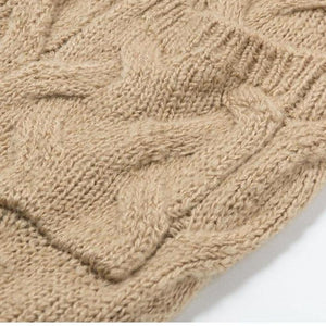 Women's cable knit long cardigan winter warm chunky cardigan sweater