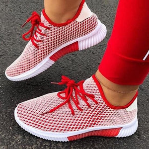Womens fashion sneakers mesh breathable tennies shoes for walking and running