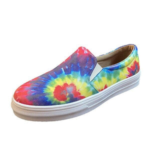 Women's multicolor slip on sneakers summer fashion casual shoes