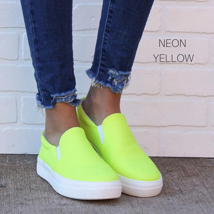 Women's multicolor slip on sneakers summer fashion casual shoes