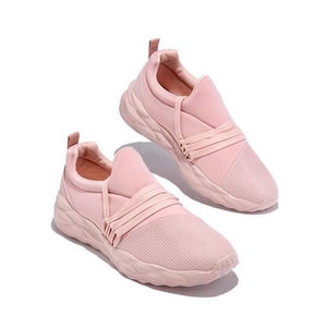 Fashion lace-up women sneakers comfy walking breathable summer running shoes