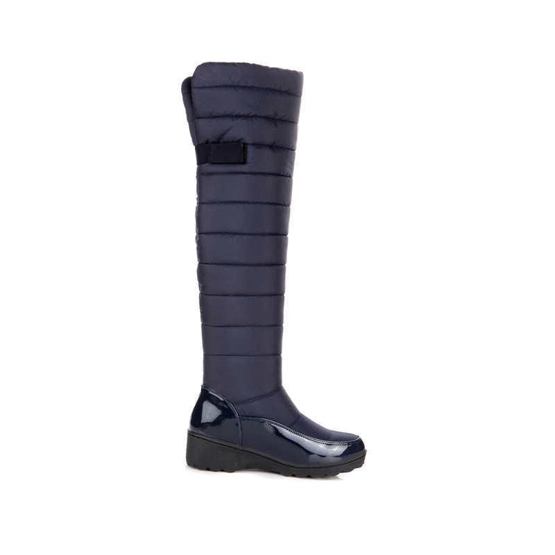 Waterproof Knee High Boots for Women Winter Faux Fur Shoes - GetComfyShoes