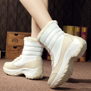 Non-slip waterproof winter ankle snow boots - GetComfyShoes