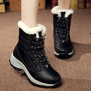 Non-slip waterproof winter ankle snow boots - GetComfyShoes