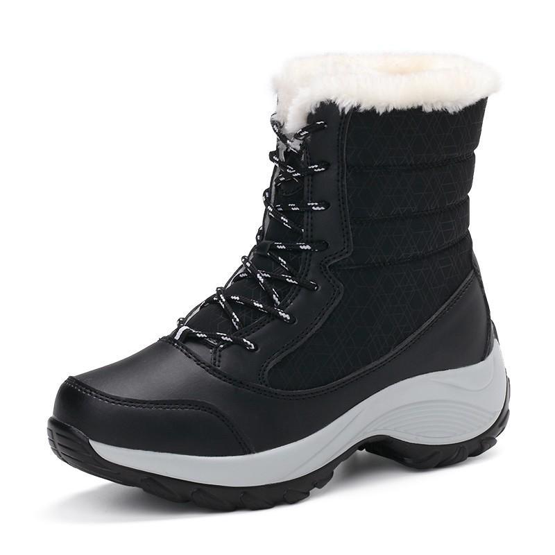 Non-slip waterproof winter ankle snow boots - GetComfyShoes