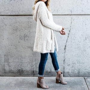 Women Winter Warm Hooded Sweater Coat 7 Colors - Getcomfyshoes