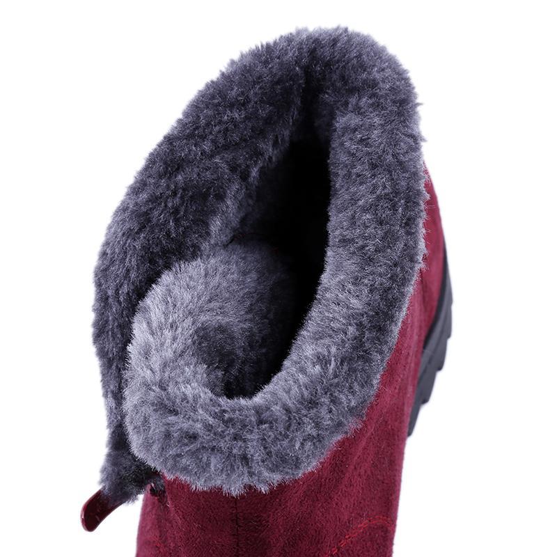 Winter Fur Ankle Boots for Women 3 Colors Non-slip Winter Warm Shoes - GetComfyShoes