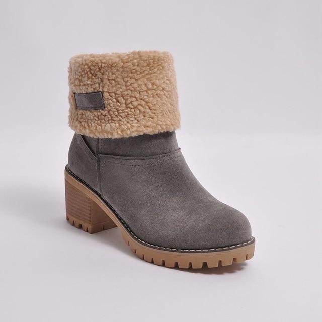 Winter Fur Warm Snow Boots - GetComfyShoes