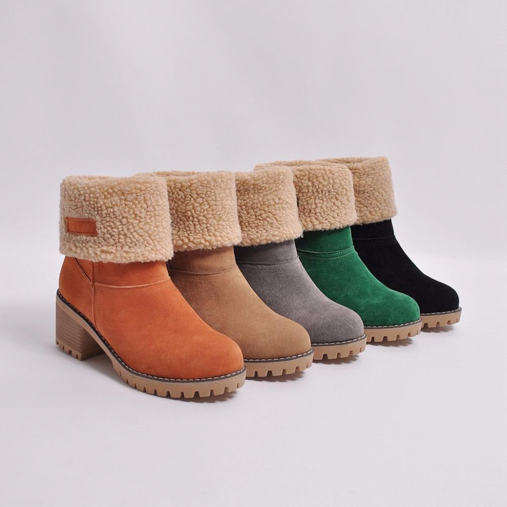 Winter Fur Warm Snow Boots - GetComfyShoes