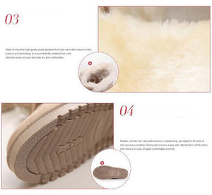 Women Winter Snow Boots Suede Ankle High Warm Fur Boots 7 Colors - GetComfyShoes