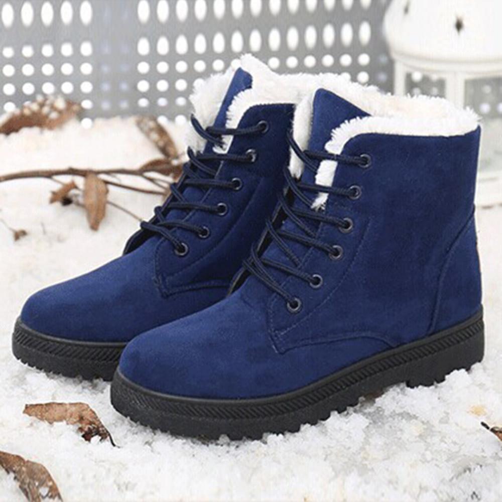 5 Colors Slip-resistant Snow Boots Warm Fur Boots for Women - GetComfyShoes