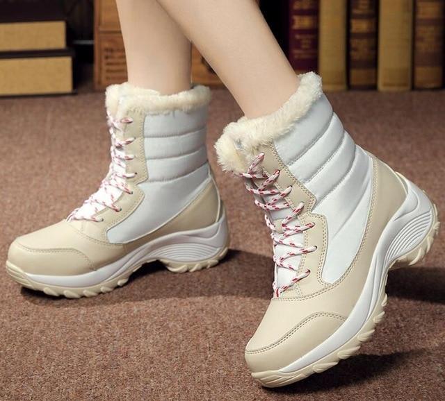 Non-slip waterproof winter ankle snow boots - GetComfyShoes