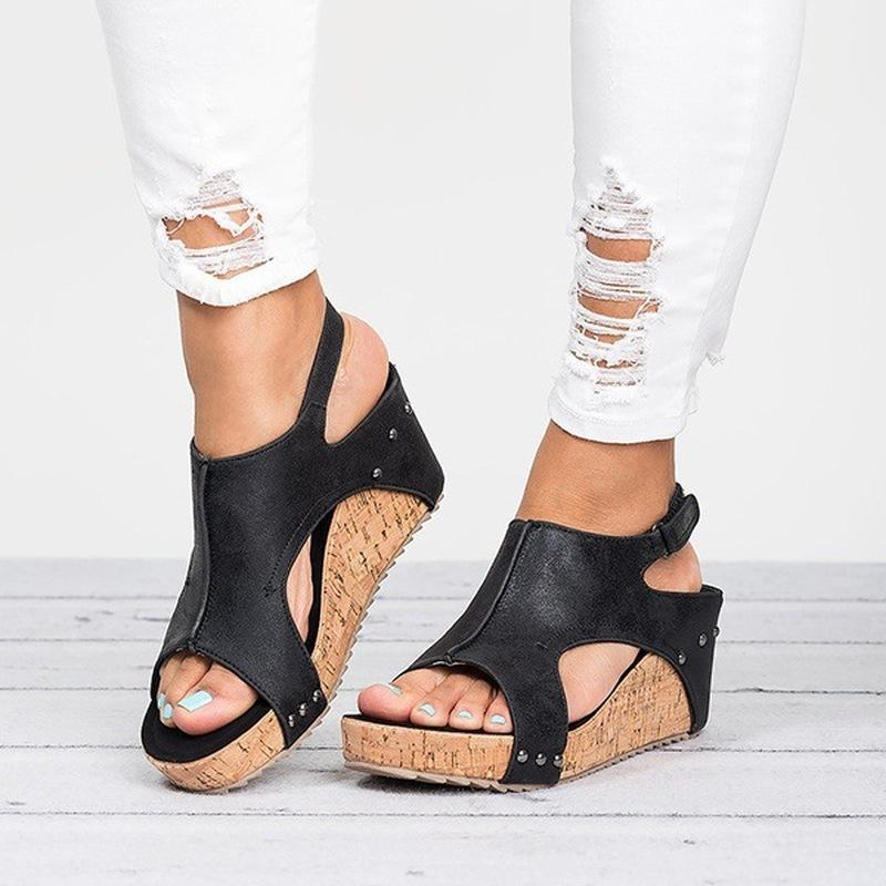 Wedges Heels Sandals With Platform - GetComfyShoes