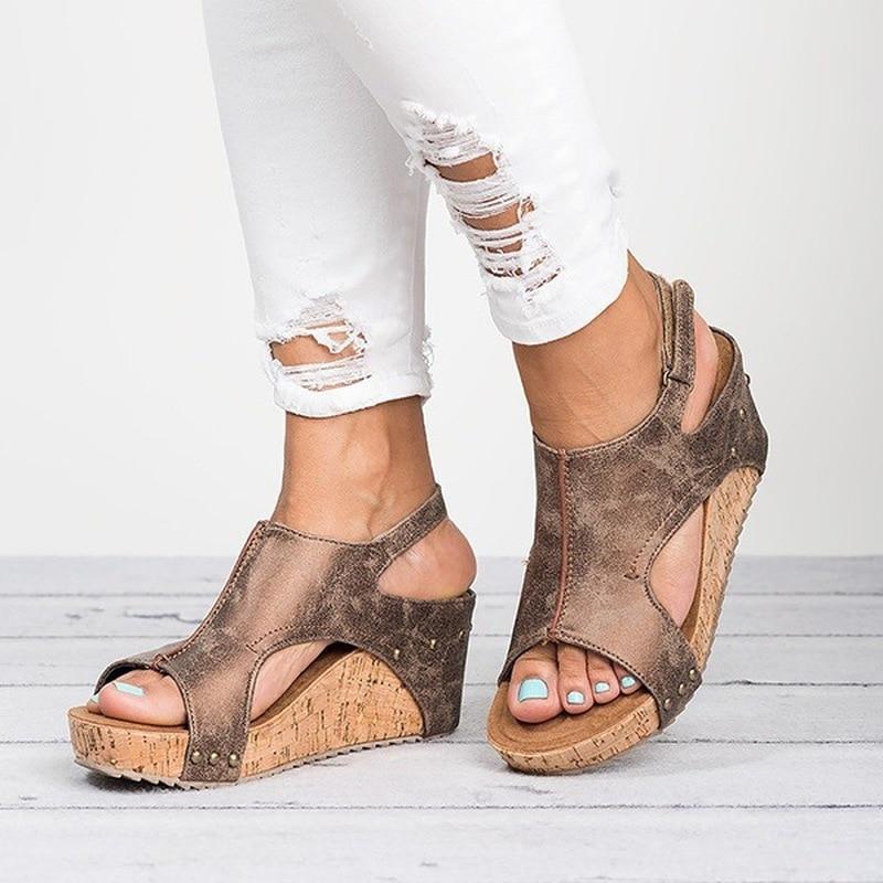 Wedges Heels Sandals With Platform - GetComfyShoes