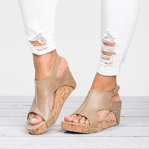 Wedges Heels Sandals With Platform - GetComfyShoes