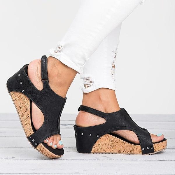 Wedges Heels Sandals With Platform - GetComfyShoes