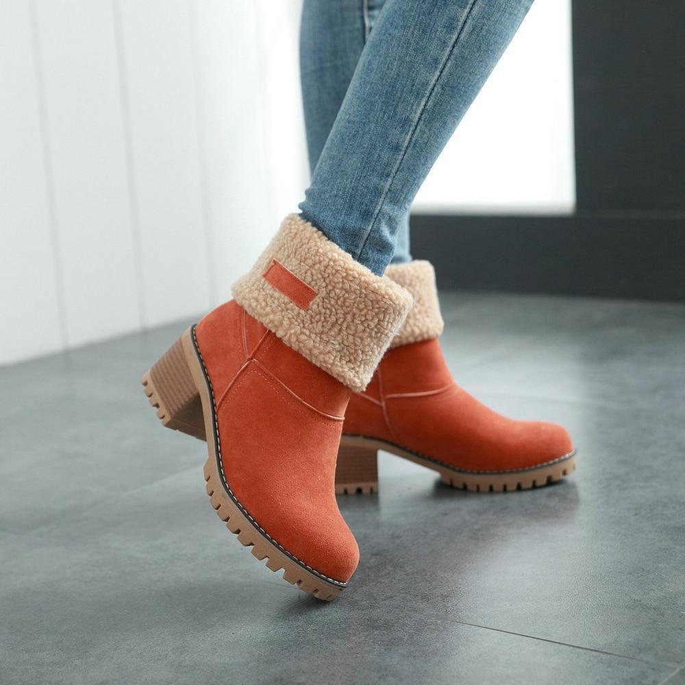 Winter Fur Warm Snow Boots - GetComfyShoes