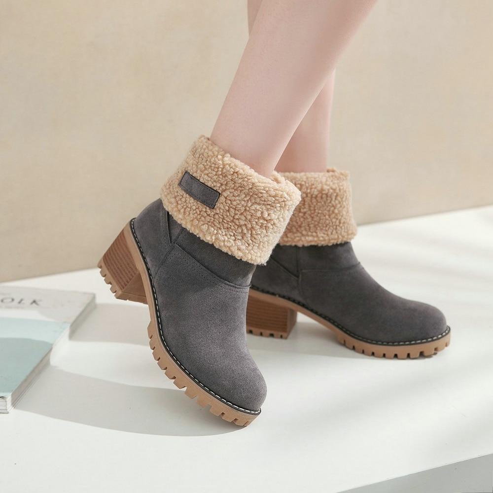 Winter Fur Warm Snow Boots - GetComfyShoes