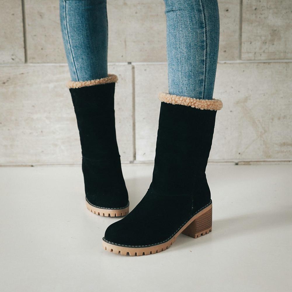 Winter Fur Warm Snow Boots - GetComfyShoes