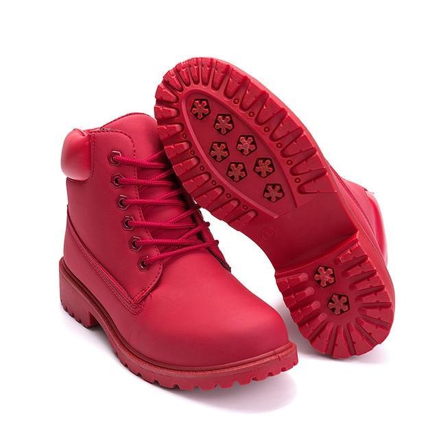 Flat Heel Fashion Blush Boots - GetComfyShoes