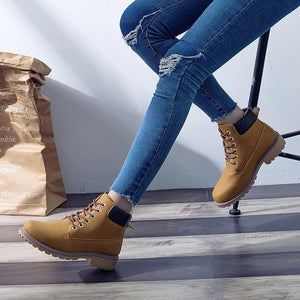 Flat Heel Fashion Blush Boots - GetComfyShoes