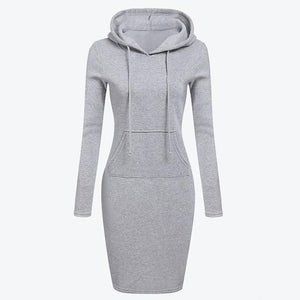 Winter Casual Solid Hoodies with Pockets