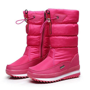 New 2018 women's boots platform winter shoes thick plush non-slip waterproof snow boots for women botas mujer - GetComfyShoes