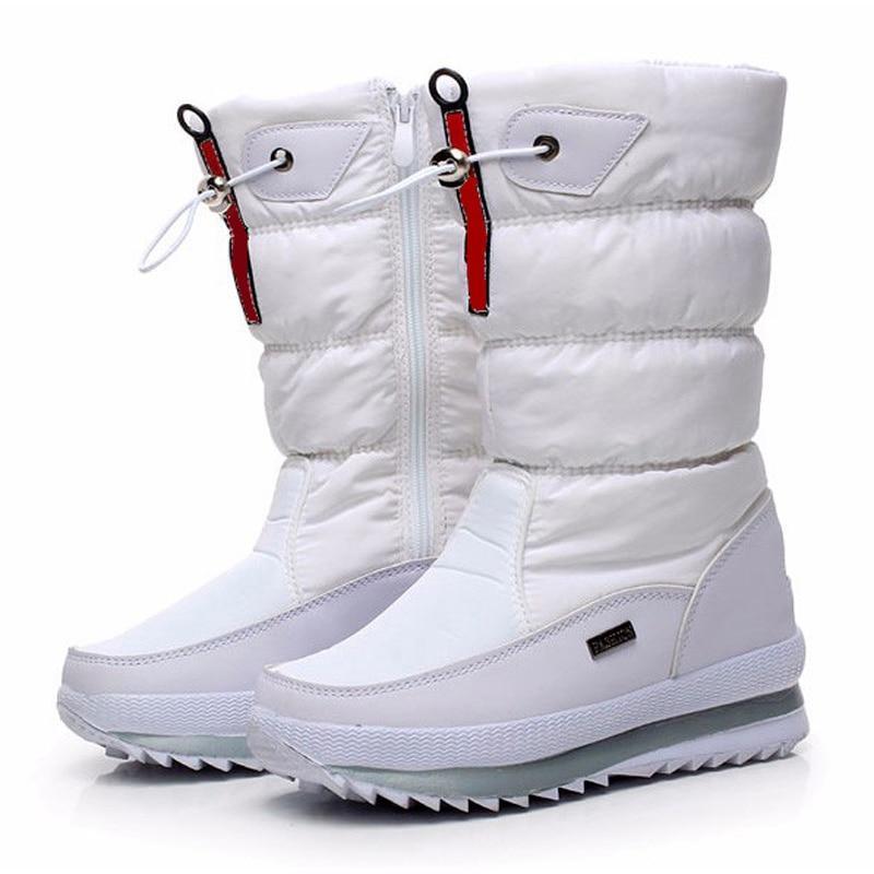 New 2018 women's boots platform winter shoes thick plush non-slip waterproof snow boots for women botas mujer - GetComfyShoes