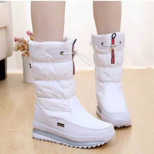 New 2018 women's boots platform winter shoes thick plush non-slip waterproof snow boots for women botas mujer - GetComfyShoes