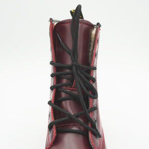 Winter Fur Warm Lace Up Zipper Martin Boots - GetComfyShoes