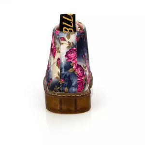 Vintage Floral Print Martin Boots