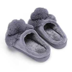 Winter Cute Bunny Slippers Warm Plush - GetComfyShoes