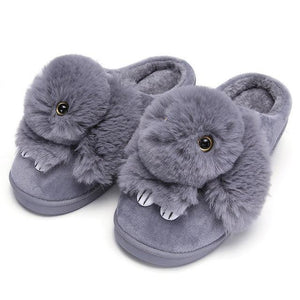 Winter Cute Bunny Slippers Warm Plush - GetComfyShoes