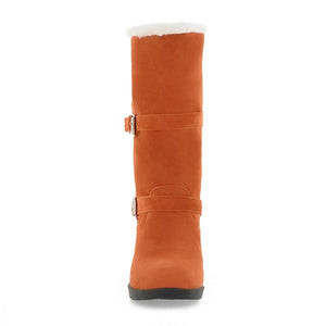 Leisure Warm Plush Winter Snow Boots - GetComfyShoes