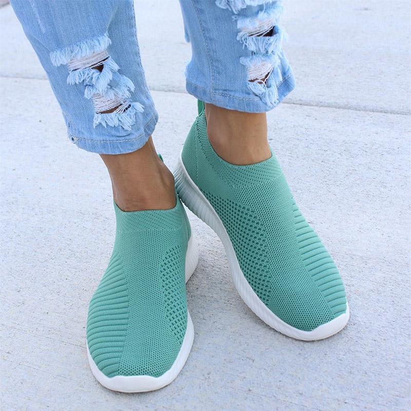 Casual Slip On Soft Walking Sneakers - GetComfyShoes