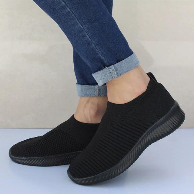 Casual Slip On Soft Walking Sneakers - GetComfyShoes