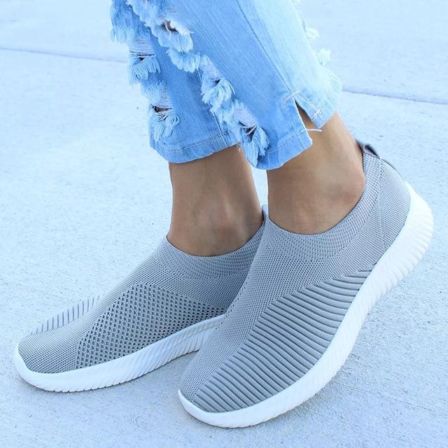 Casual Slip On Soft Walking Sneakers - GetComfyShoes