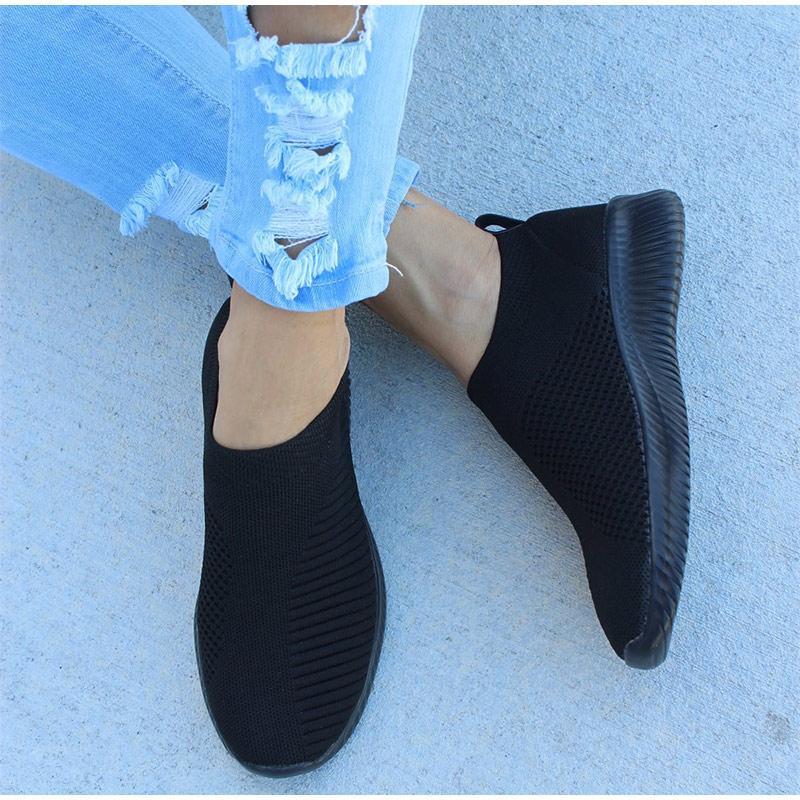 Casual Slip On Soft Walking Sneakers - GetComfyShoes